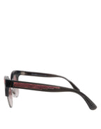Black Pink Mirrored Cat Eye DG6109 Sequined Sunglasses
