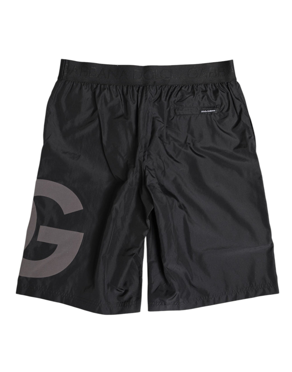 Black Logo Print Beachwear Men Shorts Swimwear