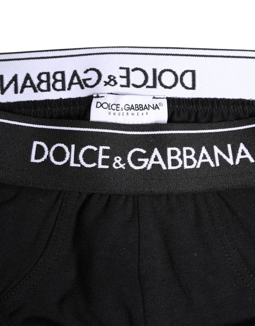 Black Cotton Stretch Regular Brief Underwear