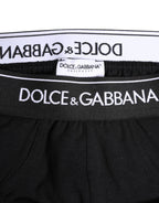 Black Cotton Stretch Regular Brief Underwear