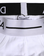 White Cotton Stretch Regular Brief Underwear