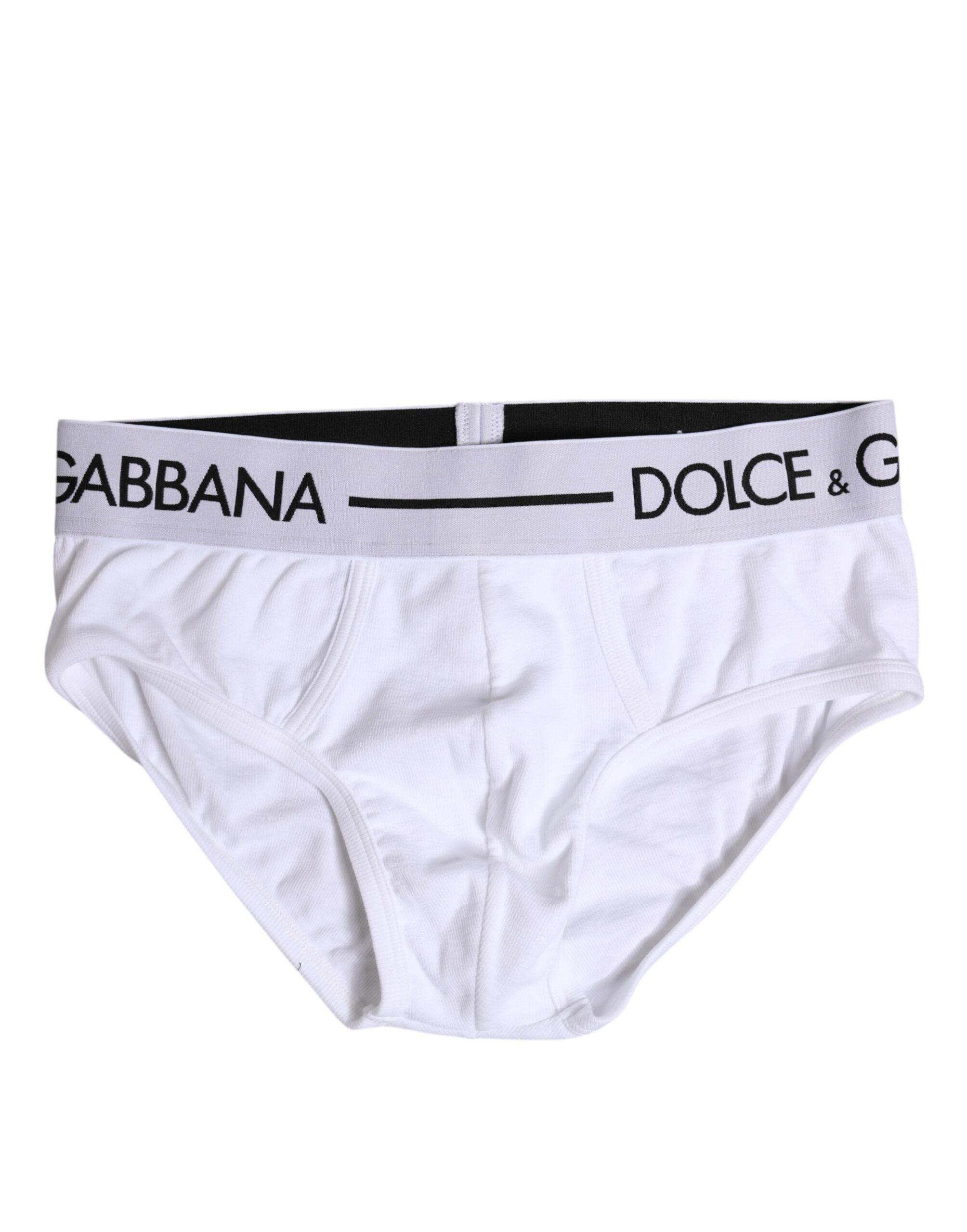 White Cotton Stretch Regular Brief Underwear