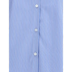 Blue Cotton Pattern Shirt