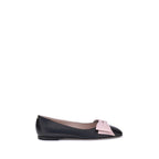 Black Goatskin Ballet Flats