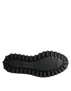 Black Leather Lace Up Trekking Dress Shoes