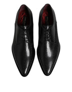 Black Leather Lace Up Dress Men Derby Shoes