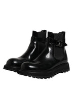 Black Belted DG Logo Men Chelsea Boots Shoes