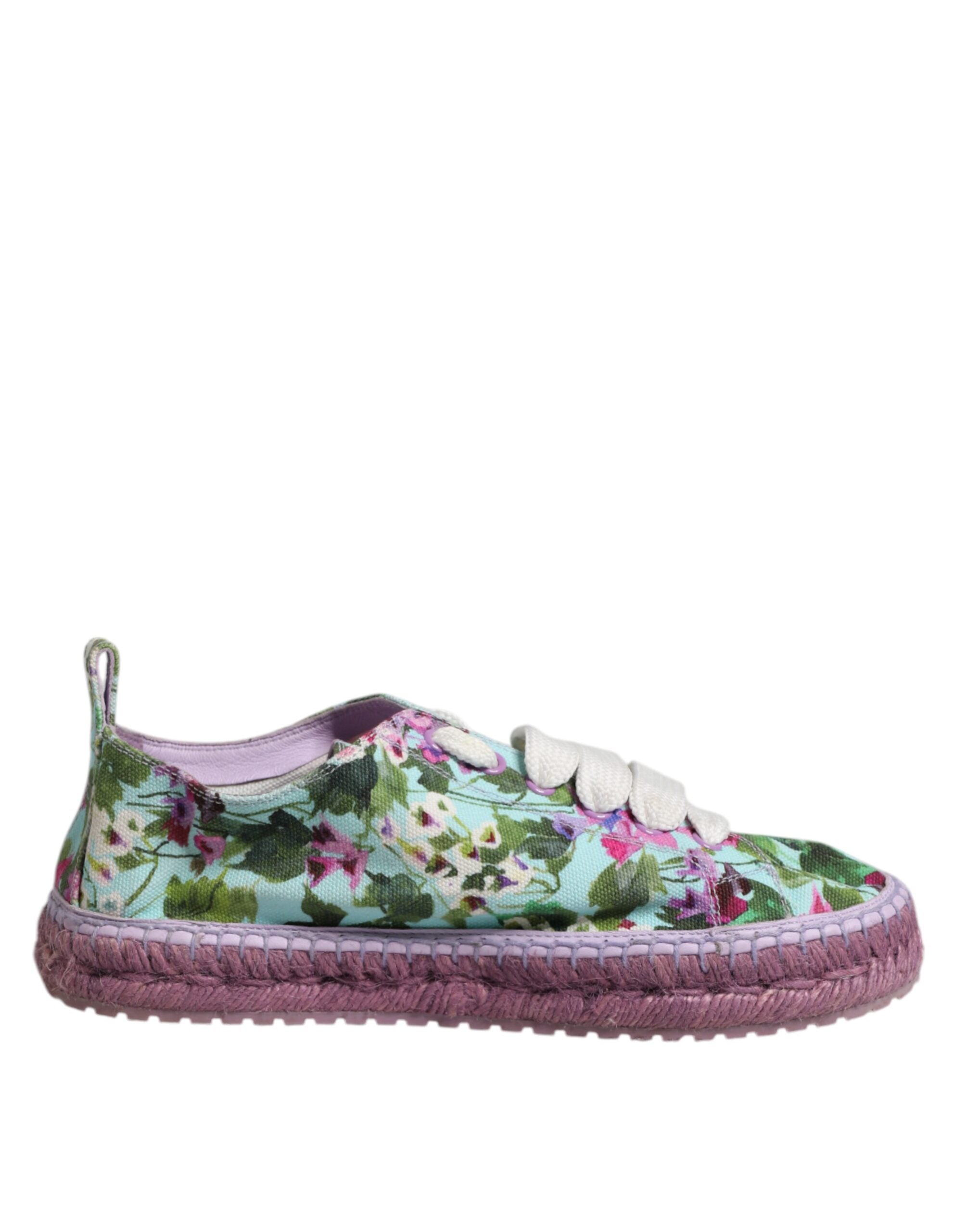 Multicolor Canvas Espadrilles Sneakers Shoes