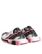 White Rose Print Sorrento Sneakers Shoes