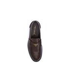 Brown Calf Leather Bos Taurus Slip-On Loafers