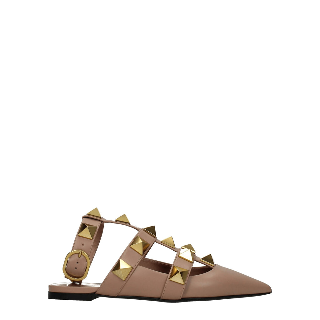 Pink Leather Sandals