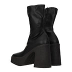 Black Leather Ankle Boots