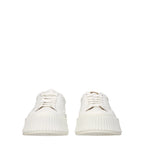 White Leather Platform Sneakers