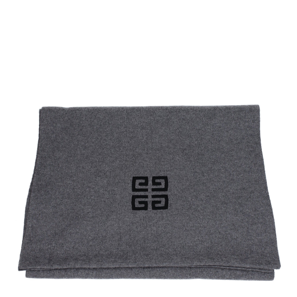 Gray Wool Scarf