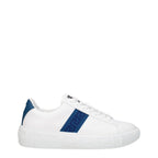 White Leather Low Top Sneakers