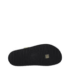 Black Fabric Slippers