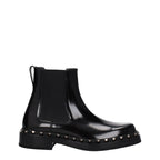 Black Leather Ankle Boots
