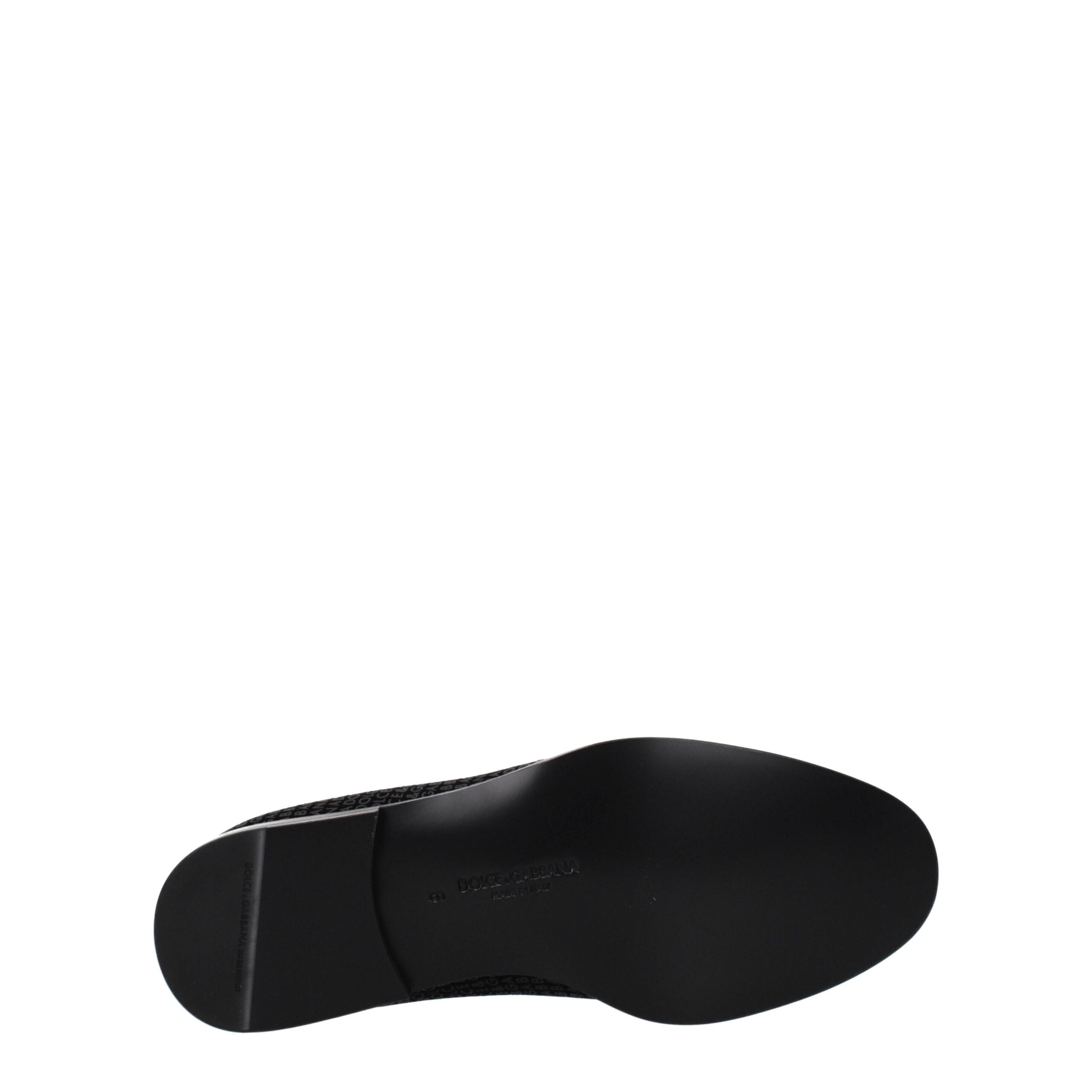 Black Velvet Slip-On Loafers