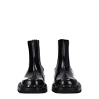 Black Leather Ankle Boots