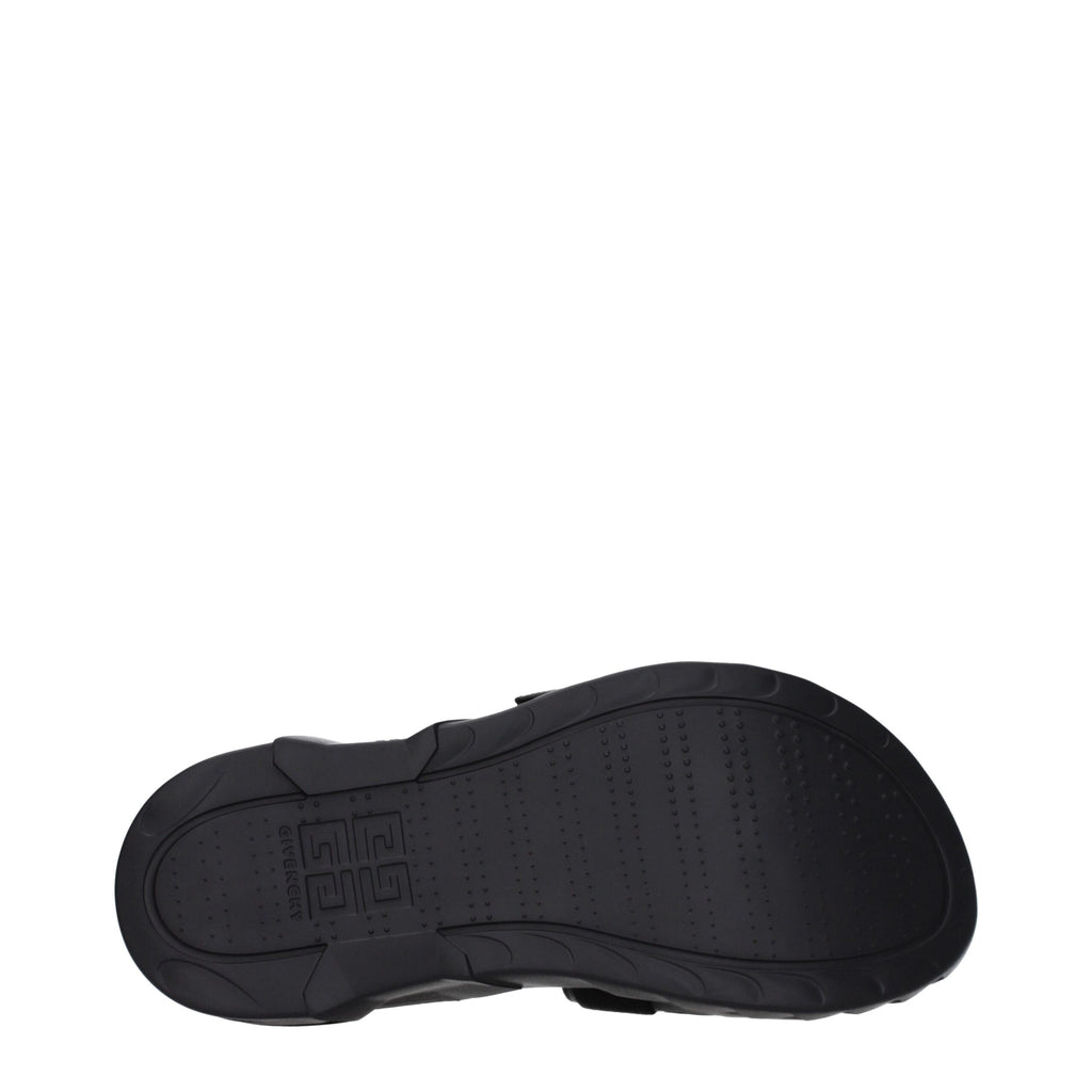 Black Fabric Slippers