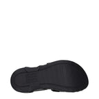 Black Fabric Slippers