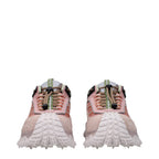 Pink Leather Athletic Sneakers