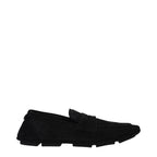 Black Leather Slip-On Loafers