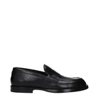 Black Leather Slip-On Loafers