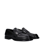 Black Leather Slip-On Loafers