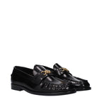 Black Leather Slip-On Loafers