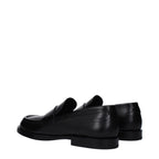 Black Leather Slip-On Loafers