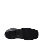 Black Leather Ankle Boots