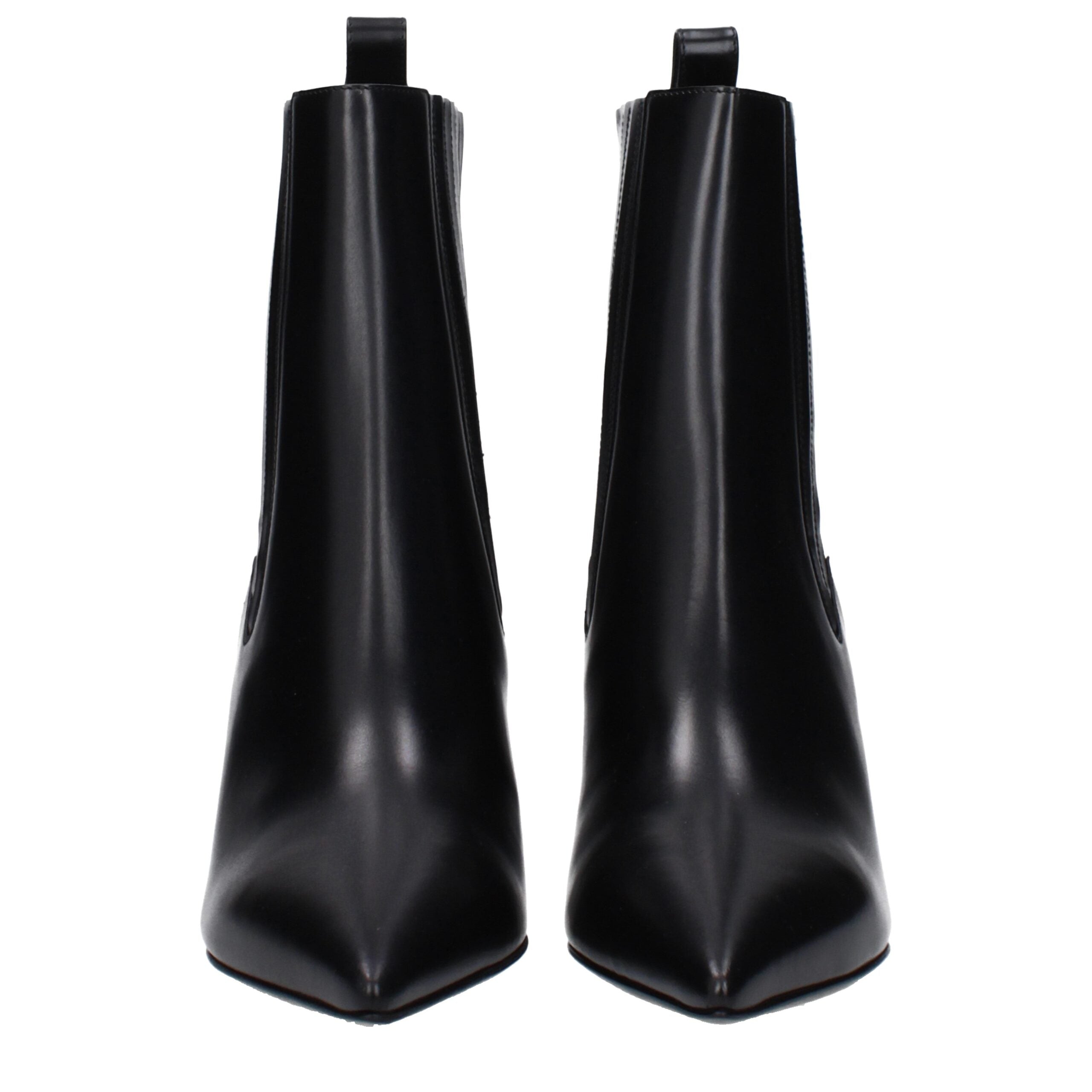 Black Leather Ankle Boots