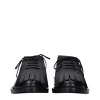 Black Leather Oxfords And Derbies