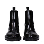 Black Leather Ankle Boots