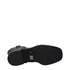 Black Leather Ankle Boots