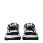 White Leather Low Top Sneakers