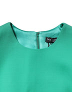 Green Sleeveless Bodycon A-line Mini Dress