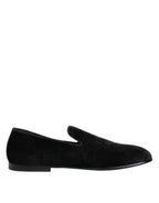 Black Jacquard Loafers Formal Men Dress Shoes