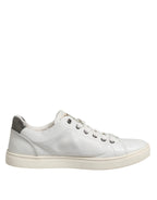 White Silver Sacred Heart Men Sneakers Shoes
