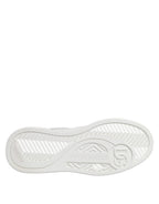 White Miami Leather Low Top Sneakers Shoes