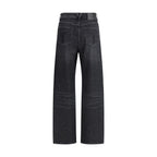 Black Cotton Relaxed Fit Jeans