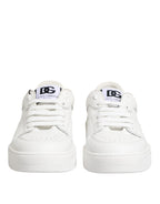 White Miami Leather Low Top Sneakers Shoes