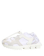 White Sorrento Low Top Lace Up Sneakers Shoes