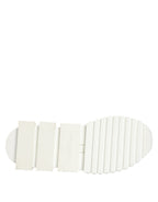 White Sorrento Low Top Lace Up Sneakers Shoes