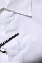 White Poplin Cotton Formal Men Dress Shirt