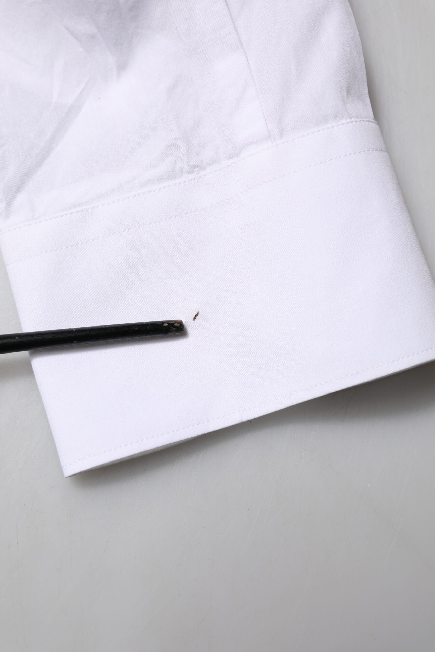 White Bib Cotton Poplin GOLD Men Formal Shirt