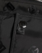 Black Cargo Windbraker Logo Mania Jacket