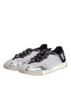 Black Silver NS1 Men Low Top Sneakers Shoes