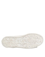 White Leather Mid Top Sneakers Shoes